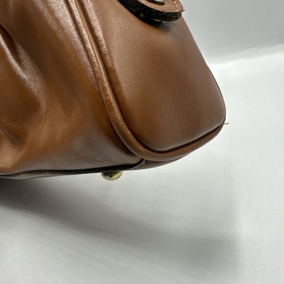 Patricia Nash Macellara Oval Satchel Shoulder Bag Tan Heritage - Picture 9 of 16